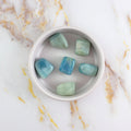 Aquamarine rolled stone