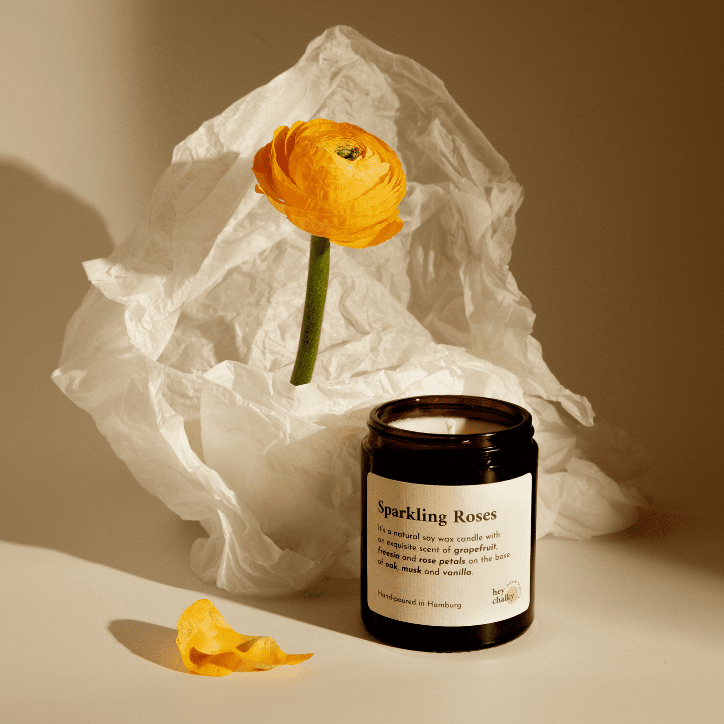 Sparkling Roses bougie 155 g